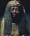 vroeg 19e Dynastie, 1290-1224 vC, Mummie masker van een edele vrouw
