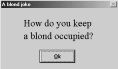 blond joke